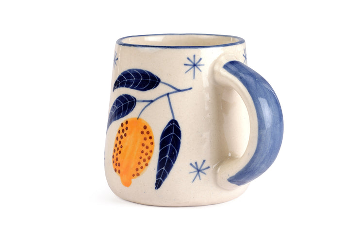 Lemon Coffee Mug- Yellow ,  3.5 X 3 Inches