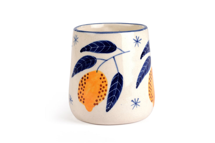 Lemon Coffee Mug- Yellow ,  3.5 X 3 Inches