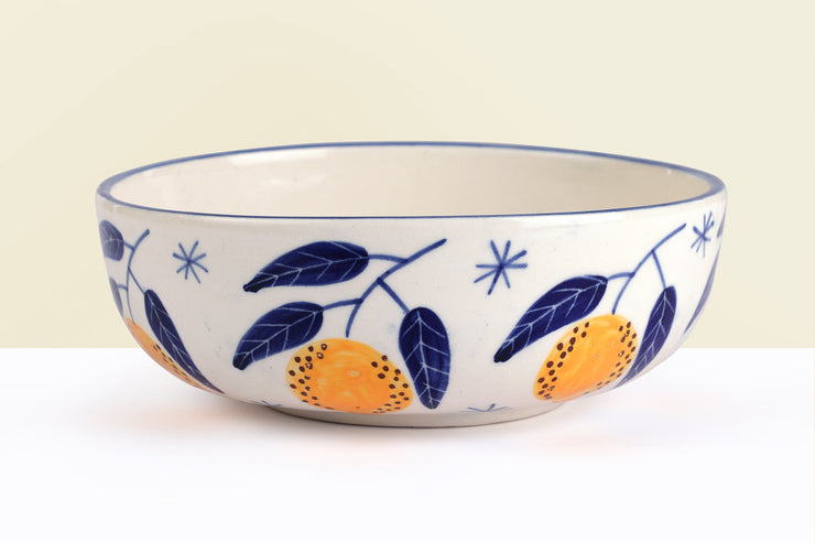 Italian Lemon Bowl, - 2.5x7 Inches