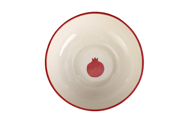 Indian Anaar Bowl, Red - 2.5x7 Inches