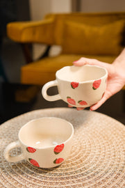 Ceramic Strawberry Coffee Cup