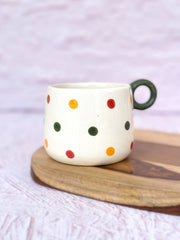 Ceramic colorful Dot Coffee cup- 300ml