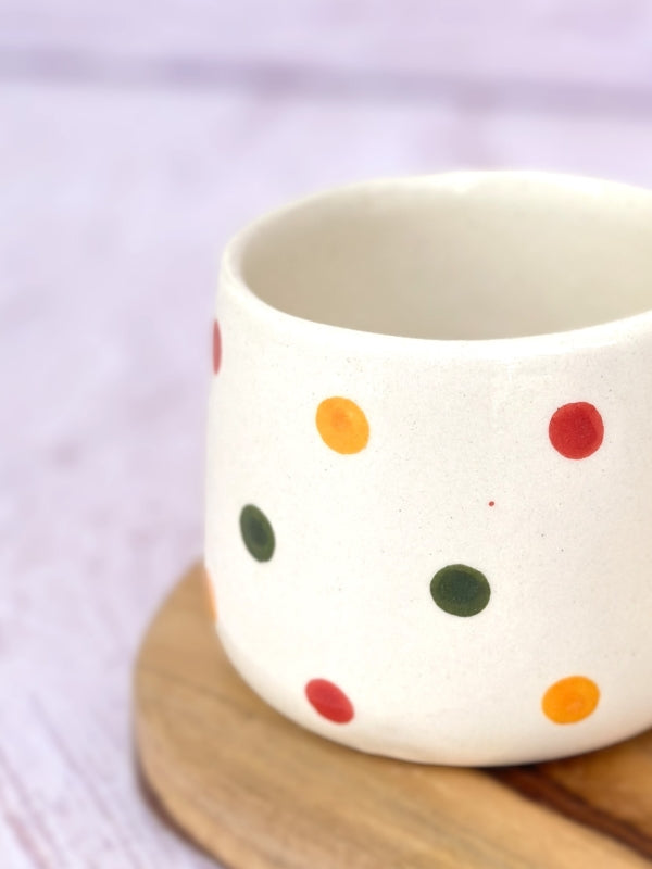 Ceramic colorful Dot Coffee cup- 300ml