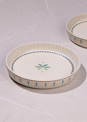 Mirissa Ceramic Edge Platter - Petit, 7.87 x 1.18 Inches