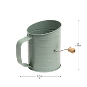 Cedazo Steel Flour Sifter, Green-5.75 Inches