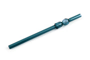 Glass Straw -Teal, (Set of 6),  8 x 1 Inches