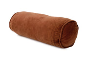 Velvet Handmade bolster Pillow Rust - 14x7 Inches