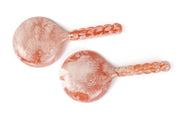 Resin Salad Server-Pink (Set of 2), 4.10 x 8.75 inches