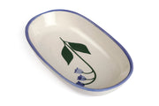 Handmade Ceramic Serving Bowl - Blue Bell , 1.5 x 8 x 4 Inches