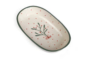Handmade Ceramic Serving Bowl - Mist , 1.5 x 8 x 4 Inches