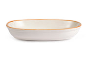 Handmade Ceramic Serving Bowl - Amber , 1.5 x 8 x 4 Inches