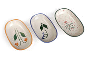 Handmade Ceramic Serving Bowl - Blue Bell , 1.5 x 8 x 4 Inches