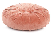 Mini Velvet Round Handmade Pillow, Blush pink - 11 Inch