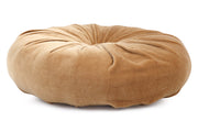 Mini Velvet Round Handmade Pillow - Clay- 11 Inch