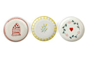 Ceramic Dessert Plates - Celebration , 7 Inches