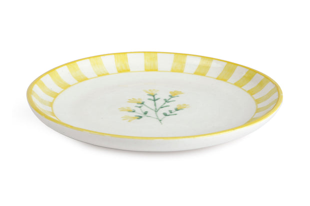 Ceramic Dessert Plates - Sunshine Spring , 7 Inches