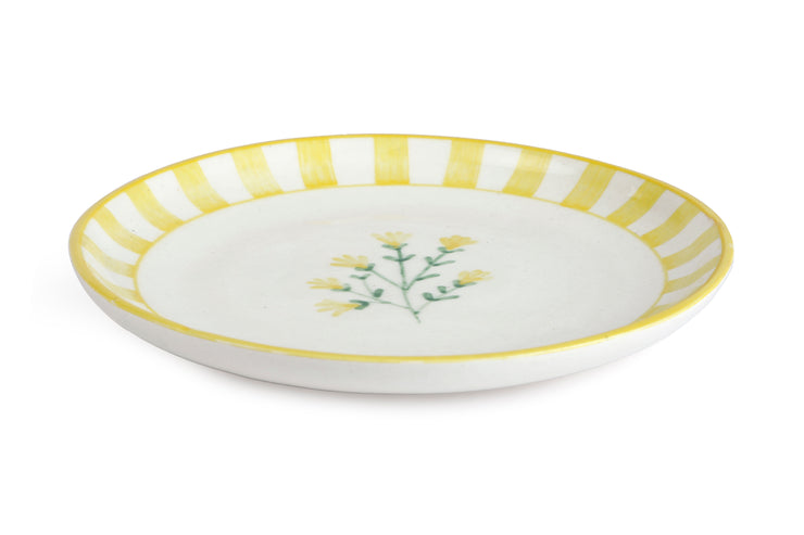Ceramic Dessert Plates - Sunshine Spring , 7 Inches