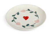 Ceramic Dessert Plates - Amour Petal , 7 Inches