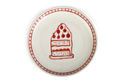Ceramic Dessert Plates - Celebration , 7 Inches