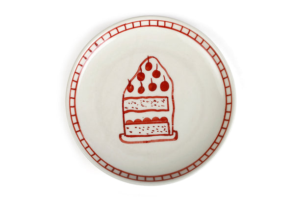 Ceramic Dessert Plates - Celebration , 7 Inches
