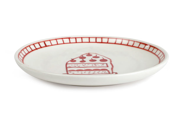 Ceramic Dessert Plates - Celebration , 7 Inches