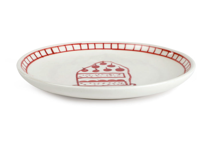Ceramic Dessert Plates - Celebration , 7 Inches