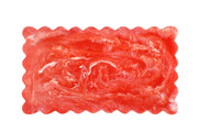 Scallop Rectangular Resin Cheese Board - Pink , 14 Inches
