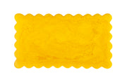 Scallop Rectangular Resin Cheese Board – Mustard , 14 Inches