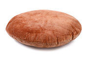 Reversible Velvet Pillow, Rust & Mocha Brown  - 16 Inch