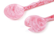 Resin Salad Server- Pink (Set of 2), 12.40 x 3.93 Inches