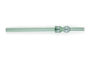 Glass Straw -Green (Set of 6),  8 x 1 Inches