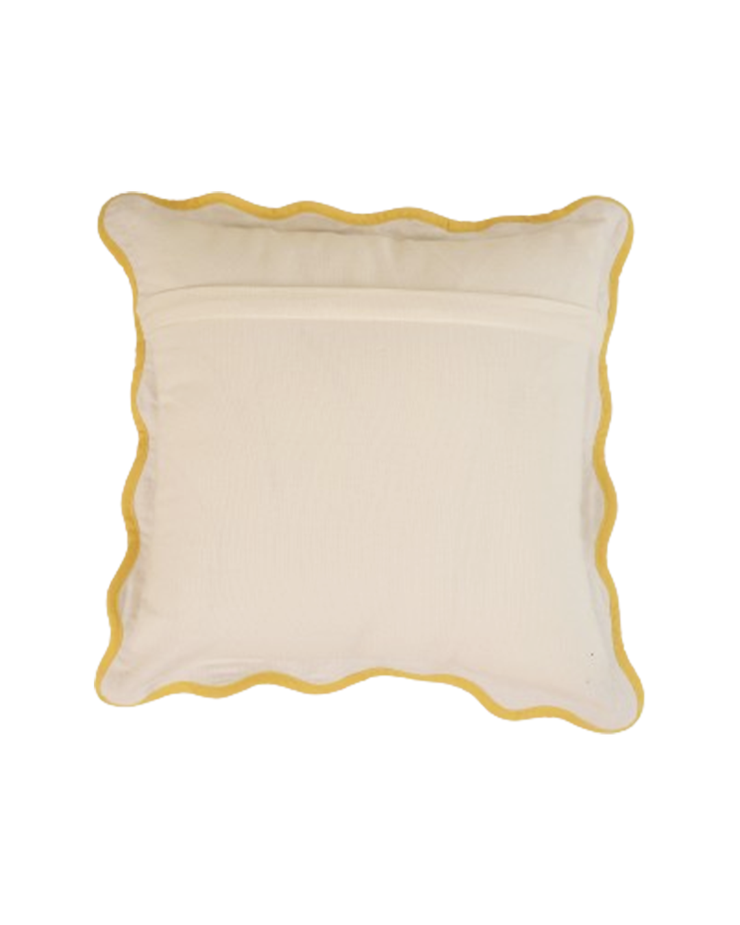 Scallop Accent Cushion 16x16 Inches, Lavendar