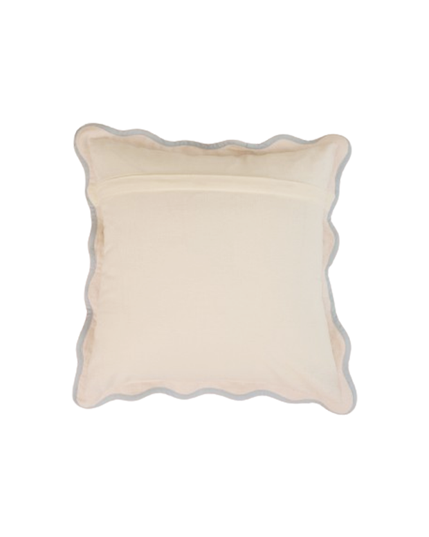 Scallop Accent Cushion 16x16 Inches, Pink