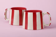 Ceramic Red Stripe  Coffee cup- 220ml