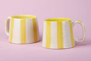 Ceramic Yellow Stripe  Coffee cup- 220ml