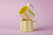 Ceramic Yellow Stripe  Coffee cup- 220ml