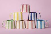Ceramic Brown Stripe  Coffee cup- 220ml
