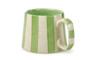 Ceramic Green Stripe  Coffee cup- 220ml