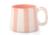 Ceramic Pink Stripe  Coffee cup- 220ml