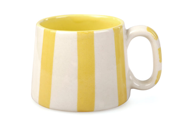 Ceramic Yellow Stripe  Coffee cup- 220ml