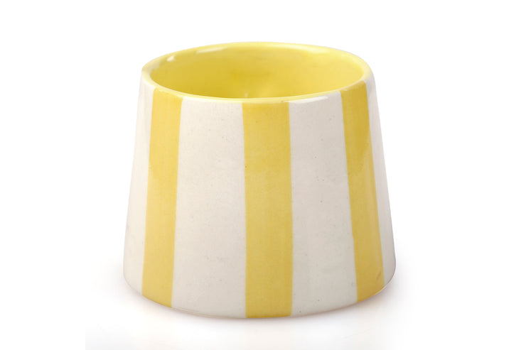 Ceramic Yellow Stripe  Coffee cup- 220ml
