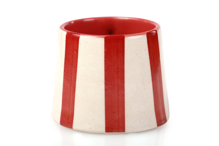 Ceramic Red Stripe  Coffee cup- 220ml