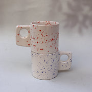 Ceramic Speckled Coffee cup- 4.72 x 3.14 x 3.14 Inches