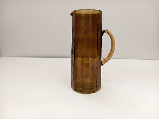 Hammered water pitcher, Brown- 6.25 x 9.5 Inches