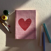 Handmade Paper Journal Notebook,  Pink - A5