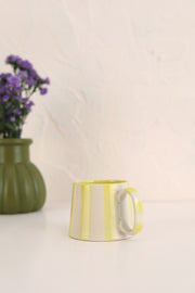 Ceramic Yellow Stripe  Coffee cup- 220ml