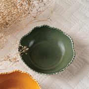 Handmade Ceramic Bowl, Olive  5.5X1.5 Inches
