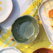 Handmade Ceramic Bowl, Olive  5.5X1.5 Inches
