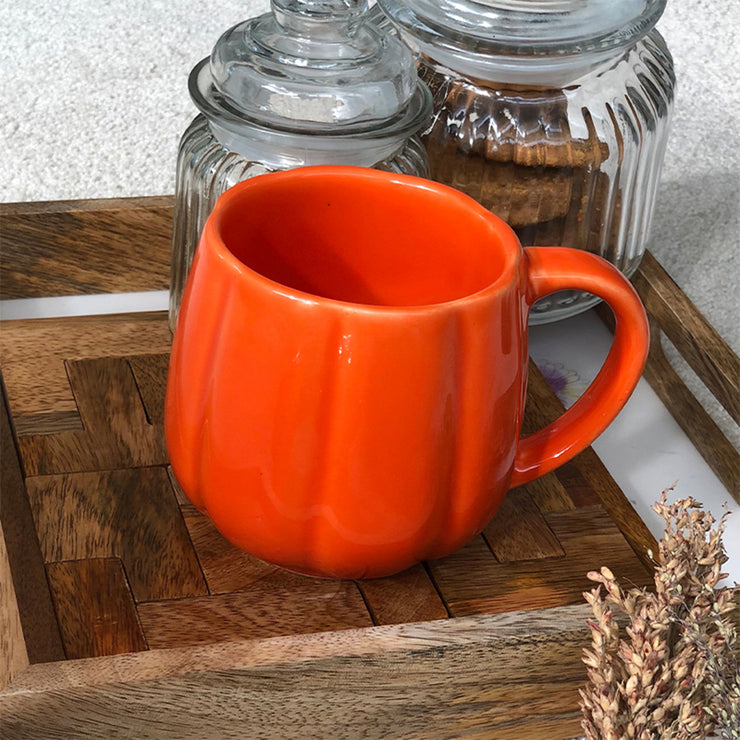 Pumpkin Mug, Orange - 3 X 4 Inches