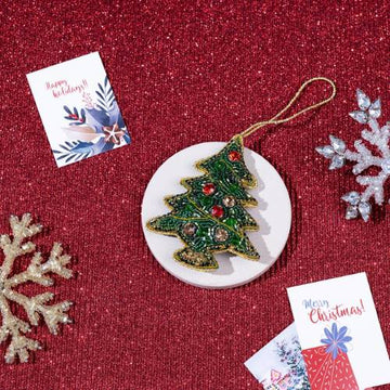 Christmas Hanging tree Ornaments, Green - 3x4 Inches